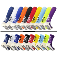  Breathable sweat soccer training socks spot adult sports training rubber sole professional non-slip socks for men and women